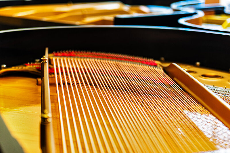 Prachtige foto's van de instrumenten en mechanieken in het Piano Atelier, gemaakt door de begaafde pianiste en fotograaf Ayuna voor haar eindopdracht aan de Fotovakschool NAVB